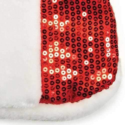 Zack and Zoey Sparkle Sequin Velvet Santa Dog Coat