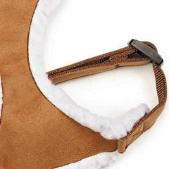 Zack and Zoey Shearling Dog Harness - Chestnut