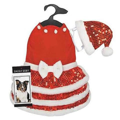 Zack and Zoey Sparkle Sequin Velvet Holiday Dog Dress