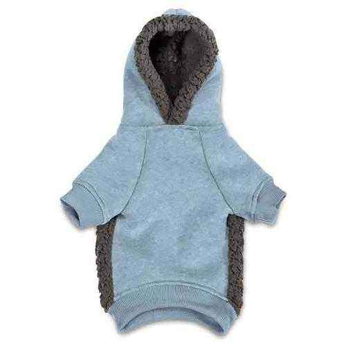 Casual Canine Cozy Fleece Dog Hoodie - Blue