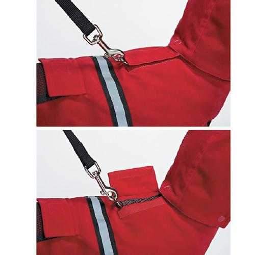 Casual Canine Reflective Hooded Dog Jacket - Red