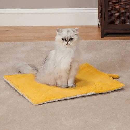 Meow Town Thermal Cat Mat - Yellow