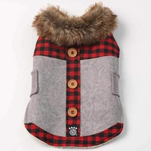 Jackson Lodge Dog Coat - Gray