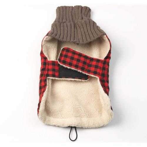 Jackson Toggle Dog Jacket - Red/Black