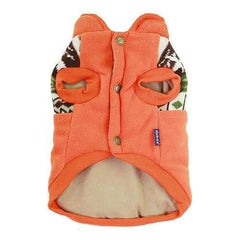 Aztec Fleece Dog Jacket by Dobaz - Orange