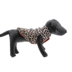 Reversible Leopard Puffer Dog Vest by Hip Doggie