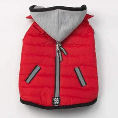 Stowe Puffer Dog Coat - Red
