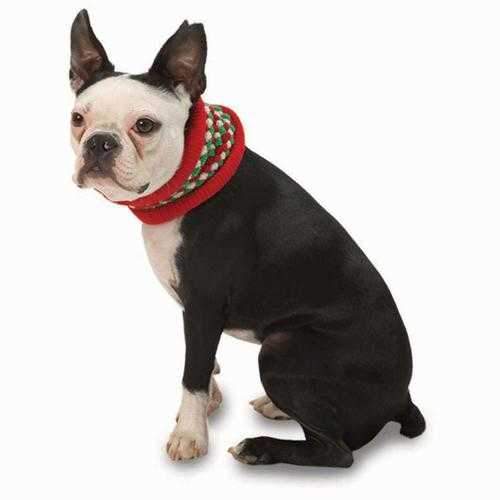 Popper's Dog Neck Warmer - Red/Green