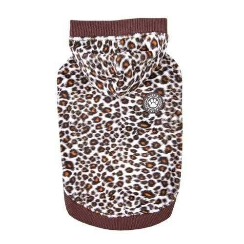 Leonard Hooded Dog Shirt By Puppia - Brown