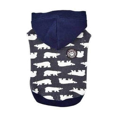 Beale Hooded Dog Shirt By Puppia - Navy