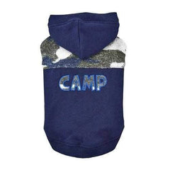 Camp Hooded Dog Shirt By Puppia - Navy