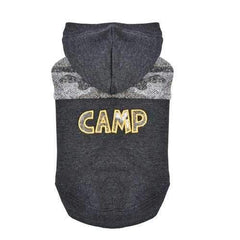 Camp Hooded Dog Shirt By Puppia - Grey