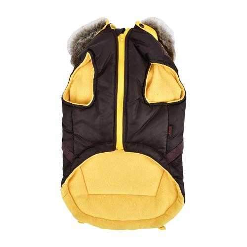 Orson Fleece Dog Vest By Puppia - Brown