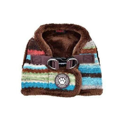 Crayon Vest Style Dog Harness By Puppia - Brown