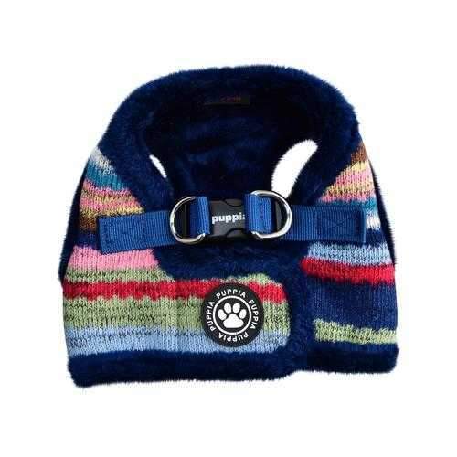 Crayon Vest Style Dog Harness By Puppia - Navy