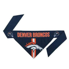 Denver Broncos Tie On Dog Bandana