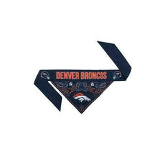 Denver Broncos Tie On Dog Bandana