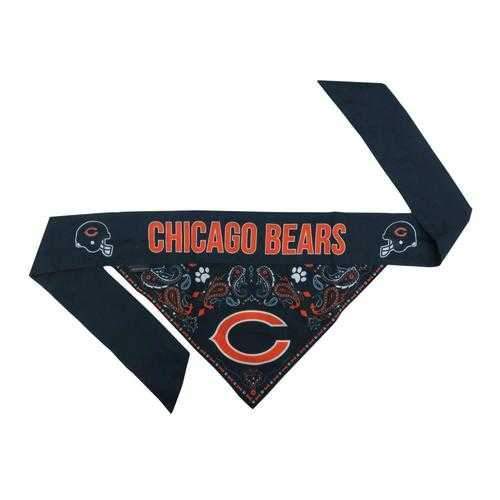 Chicago Bears Tie On Dog Bandana