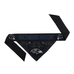 Baltimore Ravens Tie On Dog Bandana