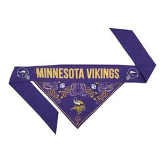 Minnesota Vikings Tie On Dog Bandana