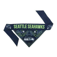 Seattle Seahawks Tie On Dog Bandana