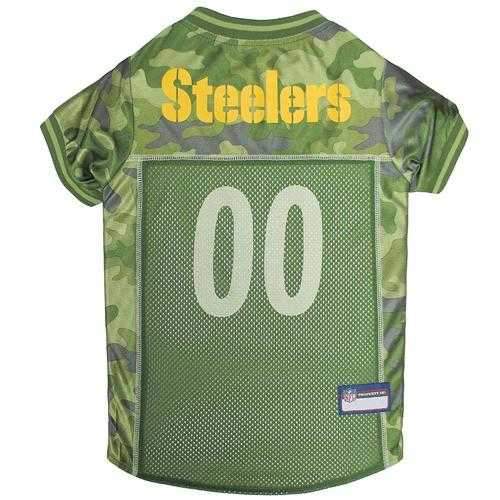 Pittsburgh Steelers Dog Jersey - Camo