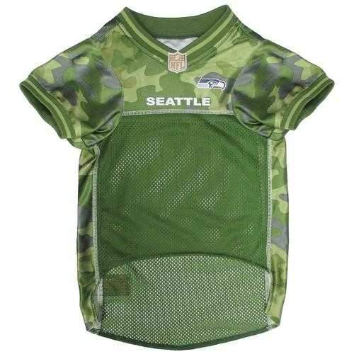Seattle Seahawks Dog Jersey - Camo
