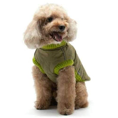 Army Runner Dog Coat by Dogo - Green
