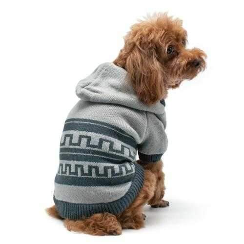 Pattern Sweater Dog Coat by Dogo - Gray