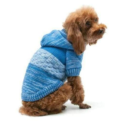 Colorblock Sweater Dog Coat by Dogo - Blue
