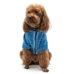 Colorblock Sweater Dog Coat by Dogo - Blue