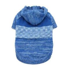 Colorblock Sweater Dog Coat by Dogo - Blue