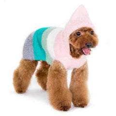 PuppyPAWer Color Stripes Dog Hoodie Sweater - Multi