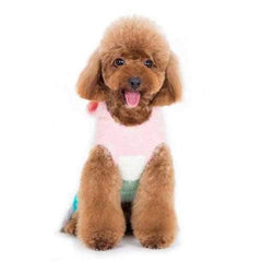 PuppyPAWer Color Stripes Dog Hoodie Sweater - Multi