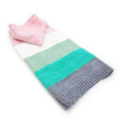 PuppyPAWer Color Stripes Dog Hoodie Sweater - Multi
