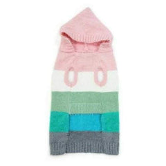 PuppyPAWer Color Stripes Dog Hoodie Sweater - Multi