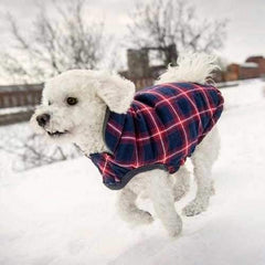 Zermatt Reversible Dog Jacket - Dark Niagara Blue
