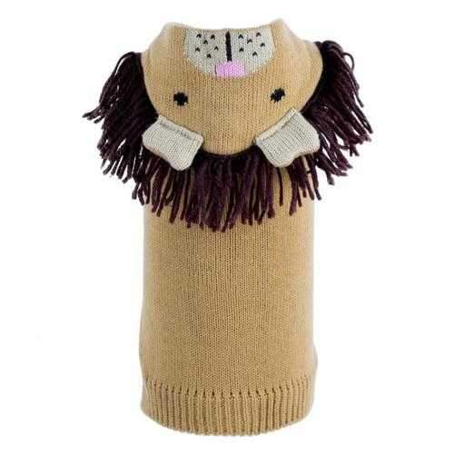 Worthy Dog Cecil The Lion Dog Hoodie - Tan