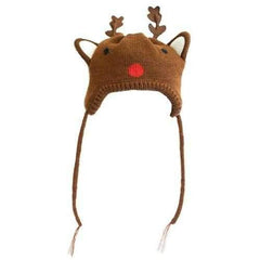 Worthy Dog Reindeer Dog Hat - Brown