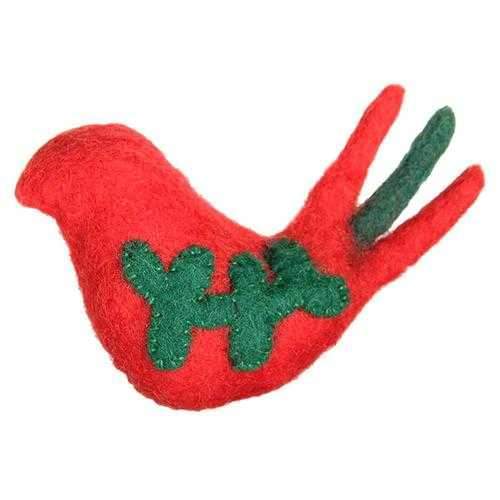 Wooly Wonkz Holiday Cat Toy - Partridge Bird