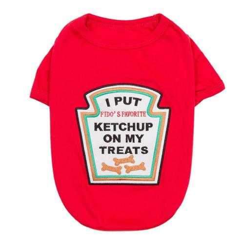 Ketchup Licker Dog Costume Shirt