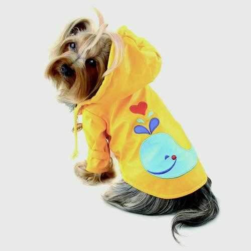 Splashing Whale Dog Raincoat By Klippo