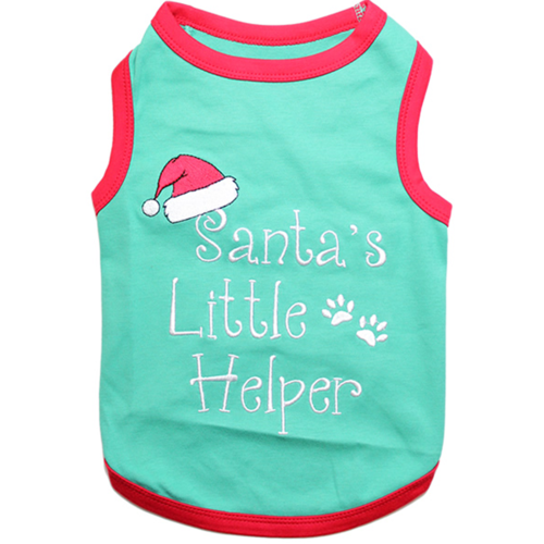 Santa's Little Helper Dog Tank by Parisian Pet