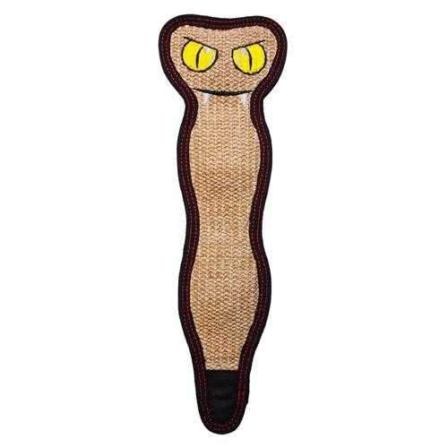 Invincibles Sisal Tough Seamz Dog toy - Rattle Snake