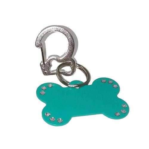 Rubit Bone Dog Tag Clip - Silver