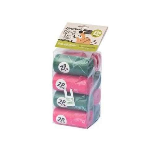 ZippyPaws Pick-Up Dog Waste Bags - Pink/Green