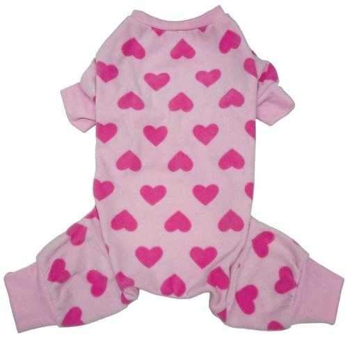 Lookin' Good Heart Dog Pajamas - Pink