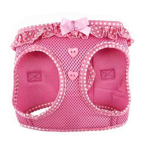 American River Choke-Free Dog Harness by Doggie Design - Pink Polka Dot