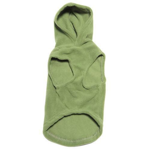 Fleece Vest Hoodie Dog Harness by Gooby - Green