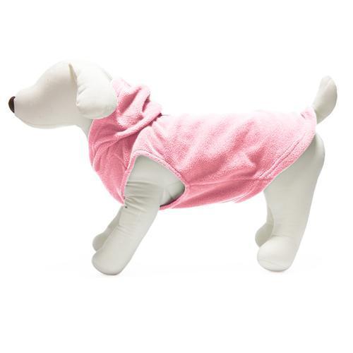 Fleece Vest Hoodie Dog Harness by Gooby - Pink